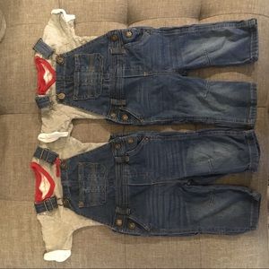 Jumper set with Burt's bees baby onsies.